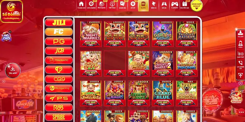 Kho game sảnh FC Slot Sodo66 đa dạng chủ đề