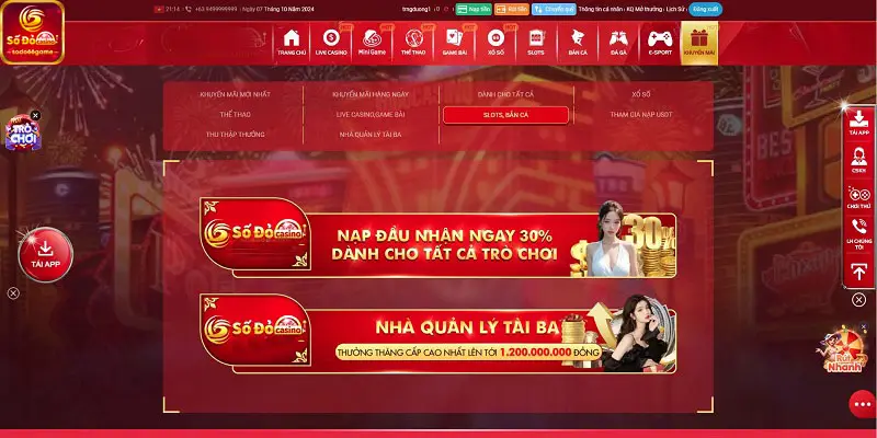 Khuyến mãi sảnh FC slot Sodo66 đêm đến ưu đãi hấp dẫn